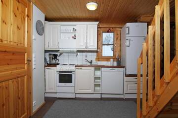 Фото номера Коттедж с 1 спальней и сауной (Karhunpesä) Кемпинги Messilä Camping г. Холлола 37